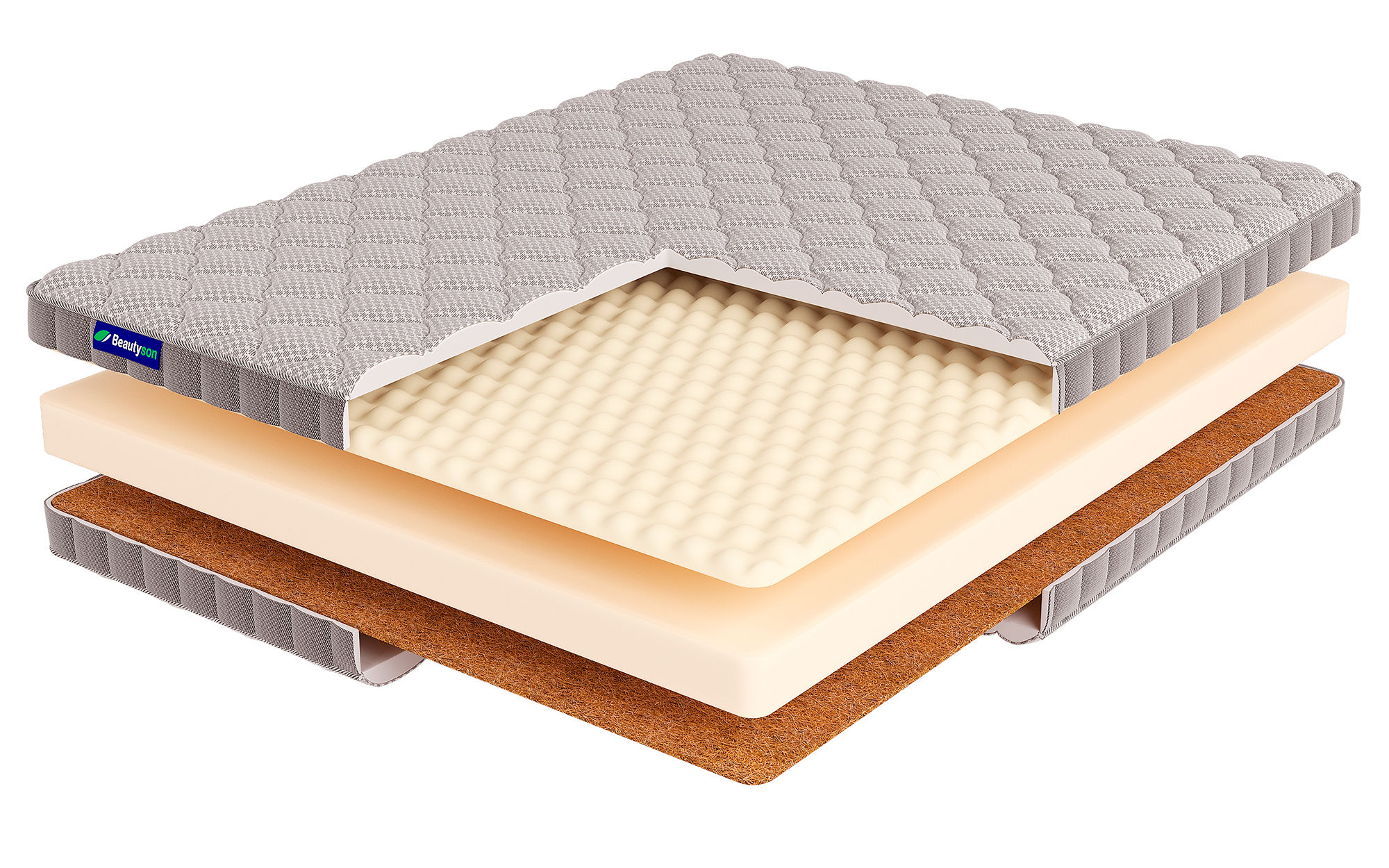 фото: Матрас Beautyson Roll Foam Hard 14 Massage Cocos